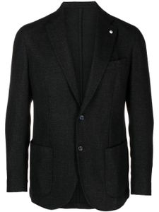 LUIGI BIANCHI MANTOVA blazer boutonné à col cranté - Gris