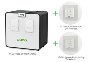 All-in-one Ducobox Energy Comfort Wtw-unit - 325 M3/h - Co2 En Rf Bediening