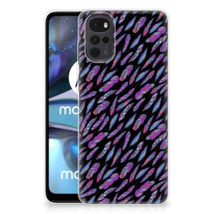 Motorola Moto G22 TPU bumper Feathers Color