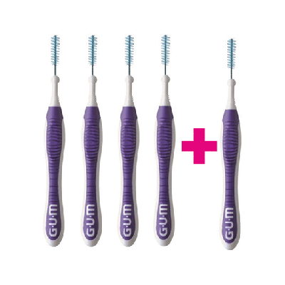 GUM Trav-Ler 1.2 mm paars - 4+1 Gratis