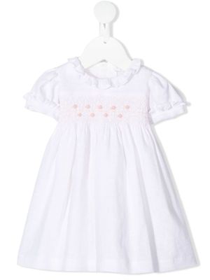 Siola robe à col volanté - Blanc