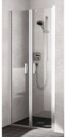Kermi Liga pendeldeur 80x200 cm Helder Glas/Mat Zilver