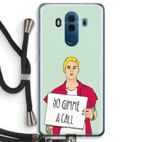 Gimme a call: Huawei Mate 10 Pro Transparant Hoesje met koord