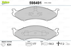 Valeo Remblokset 598491