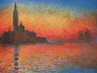 Kunstdruk Claude Monet - Crepuscolo 80x60cm Kunstdruk Claude Monet - Crepuscolo 80x60cm