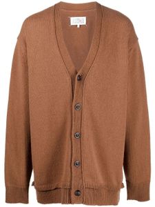 Maison Margiela cardigan à coudières - Marron