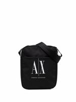 Armani Exchange sac porté épaule à logo imprimé - Noir