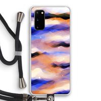 Donkere Wolken: Samsung Galaxy S20 Transparant Hoesje met koord