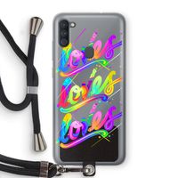 Loves: Samsung Galaxy A11 Transparant Hoesje met koord