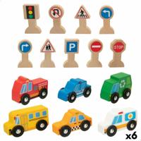 Voertuig Speelset Woomax 15 Onderdelen (6 Stuks)
