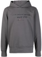 Kiton hoodie à logo imprimé - Gris