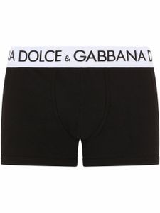 Dolce & Gabbana boxer à taille à logo - Noir