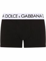 Dolce & Gabbana boxer à taille à logo - Noir - thumbnail