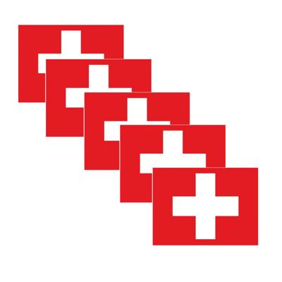 Vlag van Zwitserland stickers - 20x - 7 x 10 cm - Landen - Zwitserlandanse vlaggetjes Vlag van Zwitserland stickers - 20x - 7 x 10 cm - Landen - Zwitserlandanse vlaggetjes