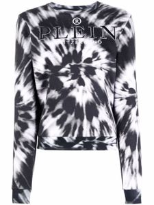 Philipp Plein sweat tie-dye à logo brodé - Noir