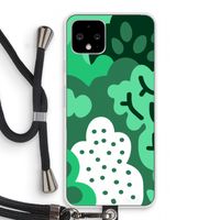 Bushes: Pixel 4 Transparant Hoesje met koord