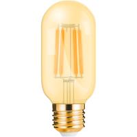 LED Lamp E27 Buis Filament - Brinton - Amber 4W 360lm - 822 Zeer Warm Wit 2200K - T45 | Vervangt 32W