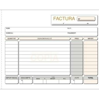 Factuurboek 1/4 (5 Stuks)