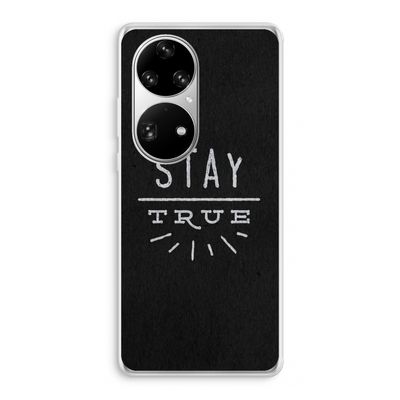 Stay true: Huawei P50 Pro Transparant Hoesje