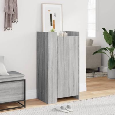 VidaXL Schoenenkast 52x37,5x100 cm bewerkt hout grijs sonoma eiken