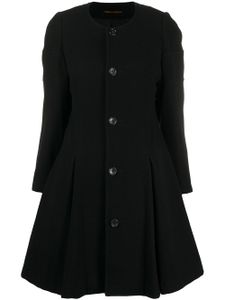 Comme Des Garçons Pre-Owned manteau évasé à encolure ronde - Noir