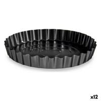 Oven Mould Kinvara Donker grijs Metaal Koolstofstaal Ø 28 cm 28,5 x 3,7 x 28,5 cm (12 Stuks)