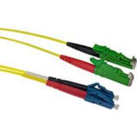 ACT 2,5 meter LSZH Singlemode 9/125 OS2 glasvezel patchkabel duplex met E2000/APC en LC/UPC connect