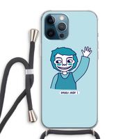 Zwaai: iPhone 12 Pro Max Transparant Hoesje met koord