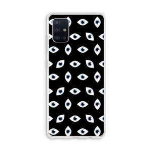 Eyes pattern: Galaxy A51 4G Transparant Hoesje