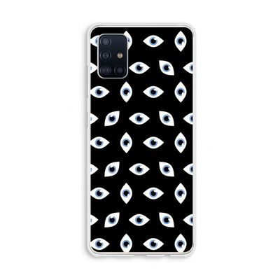Eyes pattern: Galaxy A51 4G Transparant Hoesje