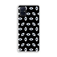 Eyes pattern: Galaxy A51 4G Transparant Hoesje