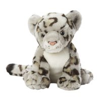 Pluche sneeuw luipaard knuffel 22 cm   -