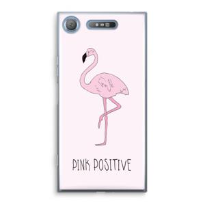 Pink positive: Sony Xperia XZ1 Transparant Hoesje