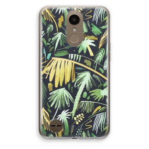 Tropical Palms Dark: LG K10 (2017) Transparant Hoesje