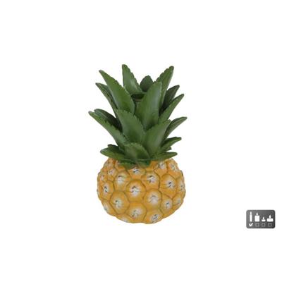 Kandelaar Ananas polystone 12x12x18cm