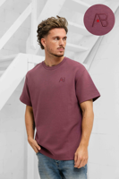 AB Lifestyle Regular Fit T-Shirt Heren Paars - Maat L - Kleur: Paars | Soccerfanshop