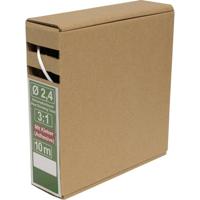 Quadrios 25CA485 Krimpkous met lijm Wit 2.4 mm 0.8 mm Krimpverhouding:3:1 10 m