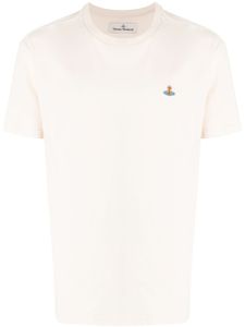 Vivienne Westwood Orb logo-embroidered T-shirt - Tons neutres