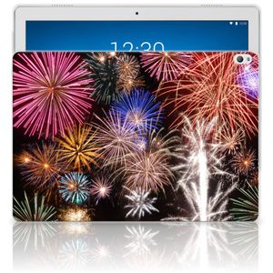 Lenovo Tab P10 Leuke Siliconen Hoes Vuurwerk