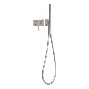 Douchekraan met handdouche Tres 3V | Inbouw | Mengkraan | Excl.Inbouwdeel | 3-weg | Rond | RVS look