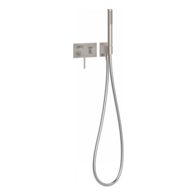 Douchekraan met handdouche Tres 3V | Inbouw | Mengkraan | Excl.Inbouwdeel | 3-weg | Rond | RVS look