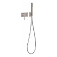 Douchekraan met handdouche Tres 3V | Inbouw | Mengkraan | Excl.Inbouwdeel | 3-weg | Rond | RVS look
