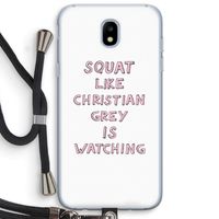 Christian Grey: Samsung Galaxy J5 (2017) Transparant Hoesje met koord
