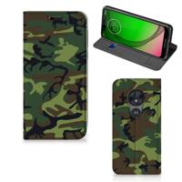 Motorola Moto G7 Play | Hoesje met Magneet | Army Dark
