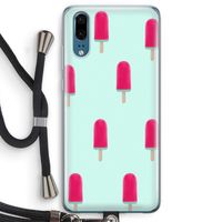 Waterijsje: Huawei P20 Transparant Hoesje met koord
