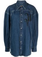 Vivienne Westwood chemise en jean Spray VW Football - Bleu - thumbnail