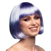 Boblijn pruik - lila paars - dames - verkleden - verkleedpruik - carnaval