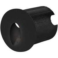 LED Inbouw Wandspot 2W - Warm Wit 3000K - IP65 - Zwart. Rond