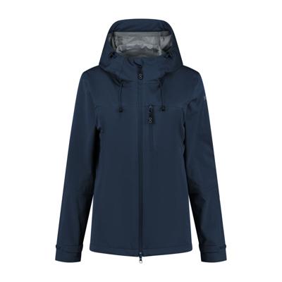 Blue loop W Virga Shell Rainjacket Dames Regenjas Dress Blue S