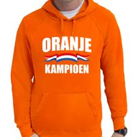 Oranje hoodie Holland / Nederland supporter oranje kampioen EK/ WK voor heren - thumbnail